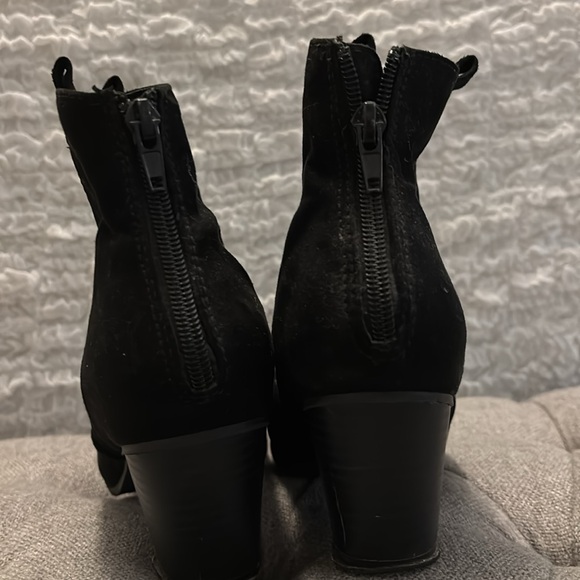 Suede black booties - Picture 3 of 4